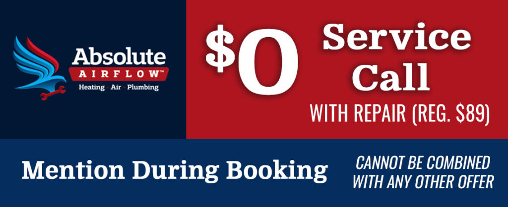 $0 service call with repair absolute airflow